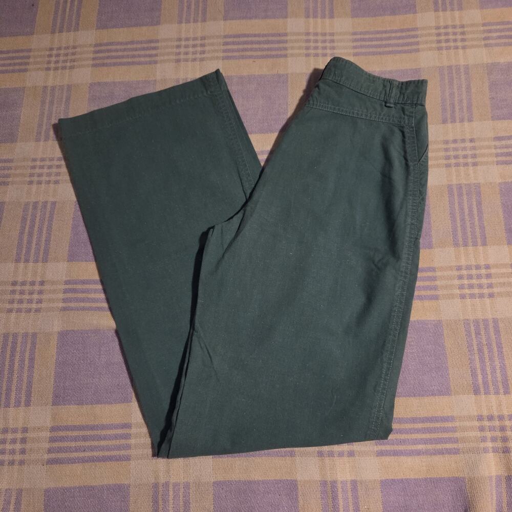 Bronson Of California Pants Womens 9 - 10 Green Vintage 70s Bell Bottoms 25 X 31
